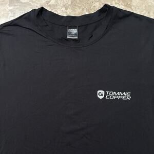 Tommie Copper Shirt Mens XL Black Compression Support Short Sleeve Gym Yoga